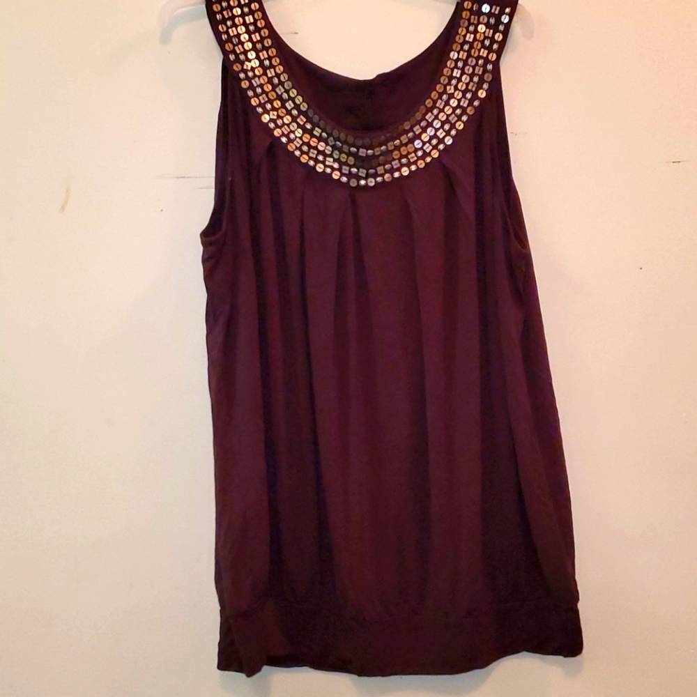 Bwn Sleeveless Top